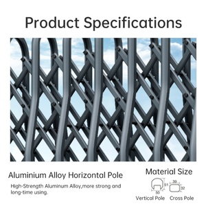 Latest Automatic Sliding Retractable Folding <b>Gate</b> Aluminum Electric Main <b>Gate</b> Design with <b>Remote</b> <b>Control</b> Factory Direct - Product Image 6