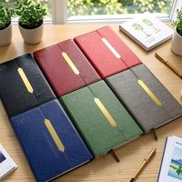 Agenda hebdomadaire 2027 pour la définition des objectifs, carnet A5 en cuir PU, agenda quotidien daté 365 jours, journal de productivité pour les affaires