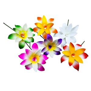 Hawaiano floral accesorios <span class=keywords><strong>para</strong></span> el cabello flor de la orquídea <span class=keywords><strong>pelo</strong></span> artificial de la flor de espuma <span class=keywords><strong>pelo</strong></span> - Product Image 1