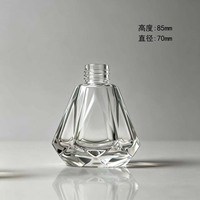 Botol Aroma Kaca Heksagonal Grosir 200ml Tutup Ulir Botol Parfum Mewah Kosong & Dikemas Ulang