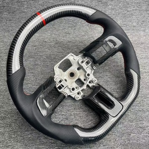 Volante de Fibra de Carbono Personalizado para Ford <span class=keywords><strong>Mustang</strong></span> <span class=keywords><strong>2015</strong></span> 2016 2017 2018 2019 2020 2021 2022 GT Shelby, Gran Venta - Product Image 5