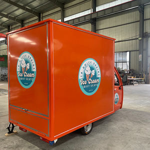 Colorido camión de comida eléctrico Menú bilingüe Camión de comida eléctrico multilingüe para diversos vecindarios - Product Image 2