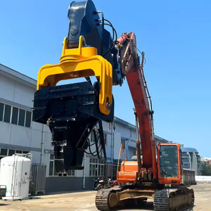 Ekskavatör monte hidrolik kazık çakma makinesi titreşimli Vibro çekiç levha kazık çekiç kazık sürücü - Product Image 6