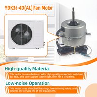 Motor de Ventilador Eléctrico de Metal YDK36-4D(AL) AC220-240V 50HZ 0.35A 900RPM 23W BCL para Piezas de Aire Acondicionado Exterior 4Ploes YKT-36-4-24L