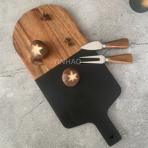 <span class=keywords><strong>Tagliere</strong></span> in <span class=keywords><strong>marmo</strong></span> nero con Logo personalizzato legno di Acacia con manico in <span class=keywords><strong>marmo</strong></span> e legno <span class=keywords><strong>tagliere</strong></span> - Product Image 6