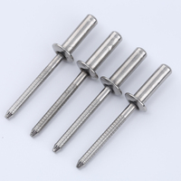 Rivets pour bateaux en acier inoxydable, étanches, résistants à la corrosion, à tête ronde solide, en aluminium et en fer, à extrémité fermée, rivets aveugles 304