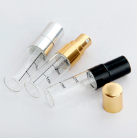 Flacon d'atomiseur de bouteille de parfum en verre vide de 5ml avec logo personnalisé avec vaporisateur