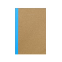 Cuadernos de composición A5 con cubierta de papel kraft, 30 hojas rayadas, con espalda arcoíris, para estudiantes y oficina.