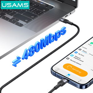 <span class=keywords><strong>Cable</strong></span> de Carga Rápida USAMS SJ724, 60W PD, <span class=keywords><strong>Tipo</strong></span> <span class=keywords><strong>C</strong></span> a <span class=keywords><strong>Tipo</strong></span> <span class=keywords><strong>C</strong></span>, Transferencia de Datos, <span class=keywords><strong>Cable</strong></span> de Datos para Teléfono Móvil, Venta al Por Mayor, en Stock - Product Image 3