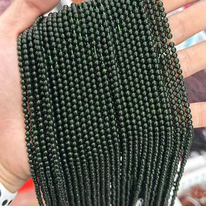 Perles rondes de 3 mm, fabricant de pierres naturelles, <span class=keywords><strong>agate</strong></span> <span class=keywords><strong>bleue</strong></span>, blanche, jaune, cristal, pierre précieuse, perles en vrac pour la fabrication de bijoux - Product Image 1