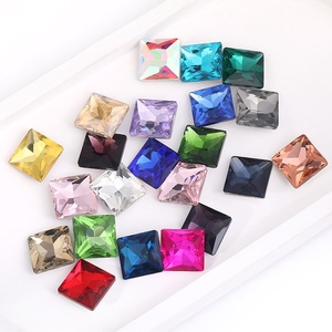 Vuông Kim Cương Hình Bất Bạc Mạ Kính Dưới Kẹp Tóc Giày Phụ Kiện Quần Áo Đáy Chỉ Thân Thiện Với Môi Thạch - Product Image 1