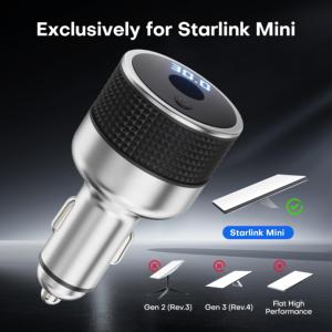 Adaptador de Corriente para Auto Starlink Mini 30V, Convertidor Elevador de Voltaje DC-DC de 12V/24V a 30V con Pantalla de Voltaje, 60W, para Accesorios Starlink de RV - Product Image 2