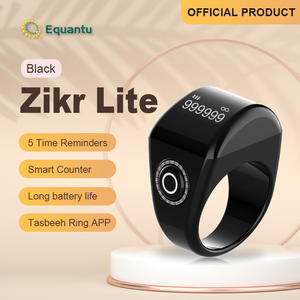 Bague connectée Mosque Tabsshe Ring QB702lite avec batterie 40 mAh, garantie 1 an, personnalisation du logo gratuite, écran OLED, bague Zikr. - Product Image 1