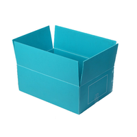 Recyclable fort pour PP ondulé pour Corflute Box Fabricant Creux Plastique Coroplast Poly Stockage Mobile Turnover Bin