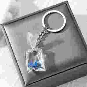 Creative Water Bag Fish Pendant Key Chain Tropical Fish Transparent Resin <b>Backpack</b> Pendant Keychain for Aquarium Promotion - Product Image 4