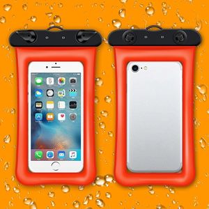 Tas ponsel tiup transparan, aksesori tas pantai selancar renang menyelam tiup dengan layar sentuh tertutup - Product Image 4