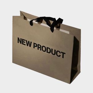 Custom Wholesale <b>Luxury</b> Handle Printing Shopping Clothing Brand Jewelry <b>Gift</b> Packaging Paper <b>Bags</b> with logo - Product Image 1