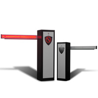 Nouvelle barrière automatique à flèche motorisée sans balais DC24V à vitesse réglable avec éclairage LED, protection IP54, reconnaissance RFID/visage et Wi-Fi