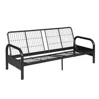 Estructura de Sofá Cama Plegable de Acero Moderna y Económica con Brazos Ajustables, Mueble Portátil de Metal para Dormitorio y Sala de Estar