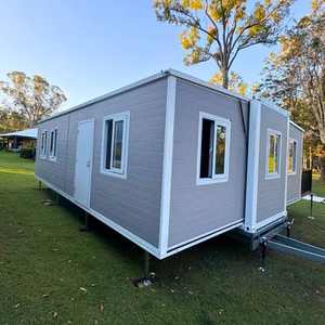 อาคารสำนักงานเคลื่อนที่หรูหราแบบเหล็กสำเร็จรูป ตู้คอนเทนเนอร์แบบโมดูลาร์ ขยายได้ ทนทานต่อพายุเฮอริเคน แบบพกพา - Product Image 6