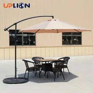 Uplion 10 Ft Cantilever Sonnenschirm Regenschirm Garten Outdoor Regenschirm Baldachin Patio Regenschirm für den Garten