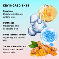 Sérum Huile Visage Hydratant Bi-Phase Personnalisé à l'Acide Hyaluronique pour Peaux Sèches et Sensibles, Hydratation Profonde et Éclaircissement de la Barrière Cutanée