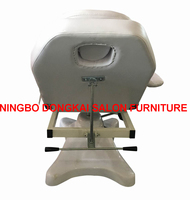 Fauteuil de soin hydraulique réglable blanc pour salon de beauté, lit de tatouage, chaise de traitement des cils, table de massage spa, chaise d'examen podologique