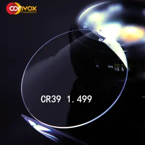 CONVOX快速交货低数量要求中国1.49 1.56 1.59 1.60 1.67 1.74眼镜镜片单视觉库存光学镜片