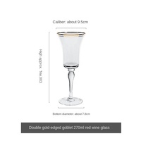 Gobelet en verre pliant de luxe moderne Phnom Penh rétro motif vertical verre brut distinctif pour table de ménage champagne raisin