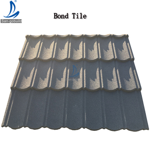 Tuiles Euro en acier galvanisé avec copeaux de granit du Népal, noires et rouges, pour <span class=keywords><strong>toiture</strong></span> en pente – Distributeurs près de chez moi - Product Image 1