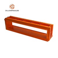 C-TECH Moule en acier préfabriqué pour la récupération de déchets de béton, empilable, pour blocs de béton à tête plate, modèle de moulage robuste 00