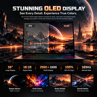 Notebook Gaming 16 Inci RTX 5060 8GB GDDR7 Core Ultra 7 255HX 32GB DDR5 1TB PCIe Gen4 SSD 2560x1600 OLED 165Hz Laptop