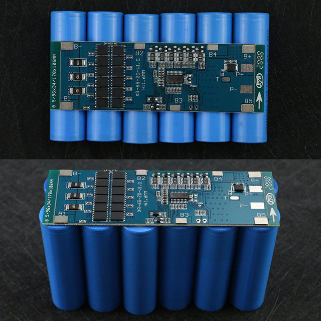 1-24S Factory supply BMS 6S 40A 30A 20A 10A with balance ebike battery 40a bms