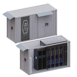 Container Data Center Equipped with Lithium <b>Battery</b> 15+ Minutes UPS Backup High Safety for Outdoor Industrial - Product Image 1