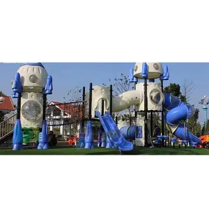 アドベンチャーパーク用の遊び場機器カスタマイズされた大型遊び場大型屋外スライド遊び場