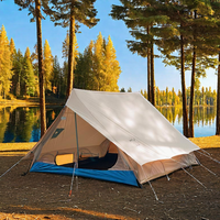 Tente pyramidale de luxe en toile personnalisée de haute qualité pour le camping et le glamping Mini tente gonflable de centre de villégiature à faible quantité minimale de commande