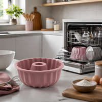 Moule à gâteau en silicone flexible antiadhésif personnalisé OEM, plaque de cuisson facile à démouler, résistante à la chaleur, compatible lave-vaisselle pour la pâtisserie à domicile