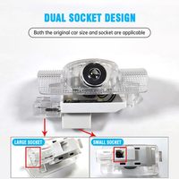 Nouveau pour Toyota Corolla/Camry/Highlander/Sienna/Prius/Crown HD LED Logo Projecteur Puddle Light Ghost Shadow Welcome Door Lamp