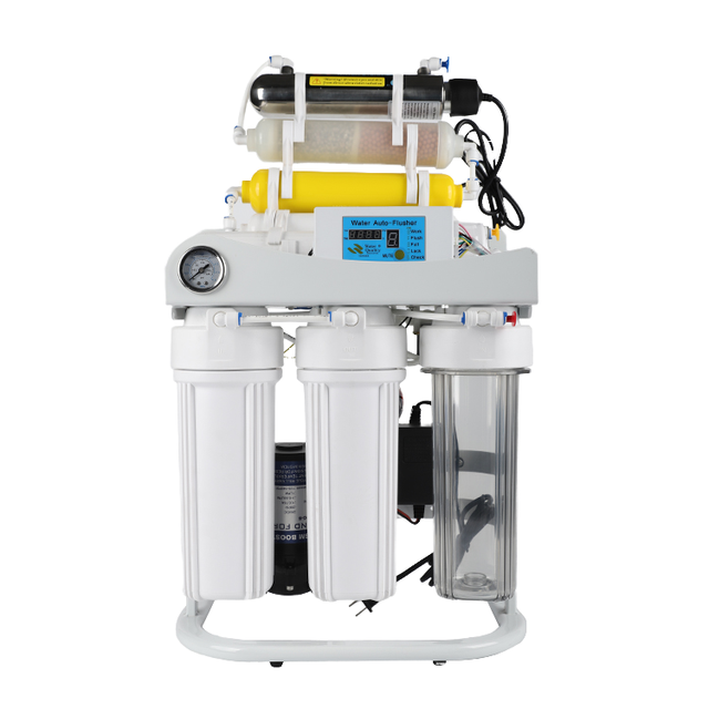 Electric Whole House 5-Stage Stainless Steel Water Filtration System with 50 GPD Flow Rate for Household Outdoor & Hotel Use