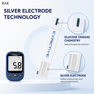 Wholesale <strong>EXACTIVE</strong> <strong>VITAL</strong> Blood Sugar Testing Machine Diabetic Test Kit With Test Strips Ready Stock for Africa India Retailers - Product Image 5