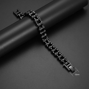 Nouveaux bracelets punk plaqués or, bijoux pour <span class=keywords><strong>homme</strong></span>, acier inoxydable, <span class=keywords><strong>bracelet</strong></span> chaîne <span class=keywords><strong>de</strong></span> motard, bijoux pour <span class=keywords><strong>homme</strong></span>, chaîne <span class=keywords><strong>de</strong></span> moto - Product Image 6
