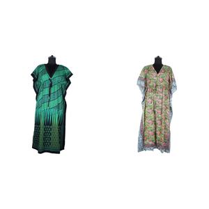 Abaya Jilbab Belle et décontractée Long Kaftan fabricant de vêtements pour femmes Kimono indien de créateur en coton Long et court Kaftan - Product Image 1