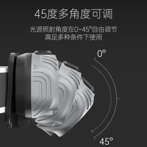 Lampe frontale LED haute puissance T-22, 1200 mAh, rechargeable, étanche, lampe de travail extérieure avec fonction de détection des mouvements - Product Image 5