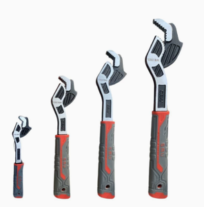 Adjustable Hook <b>Spanner</b> Wrench Self Locking Pipe <b>Tool</b> Serrated Jaw Manual Grip for Bathroom Pipe DIY - Product Image 1
