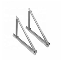Supports de montage pour panneaux solaires en aluminium anodisé à installation rapide pour toits plats