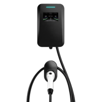 Cargador de Vehículos Eléctricos Inteligente de Pared, 7KW a 22KW, Control por Aplicación 4G, RFID, NFC, IP65, Carcasa Metálica, Amplio Rango de Voltaje
