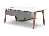 Pieds de table de bureau modernes en métal avec panneau métallique, cadres de table de bureau en métal, pieds de table en métal, cadre de table de bureau