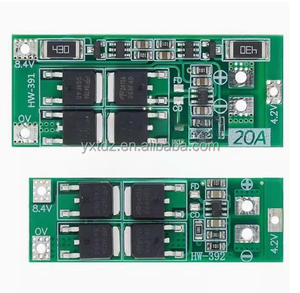 고품질 2S 20A 7.4V 8.4V 18650 리튬 배터리 보호 보드/BMS 보드 표준 밸런스 버전 재고 보유 - Product Image 2