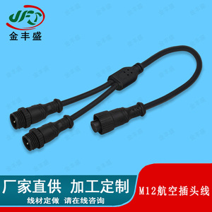 M12 Waterproof Aviation Connector Cable 2-Core Sensor Connection Wire Harness Outdoor LED Street Light Use Fire Retardant - Product Image 3