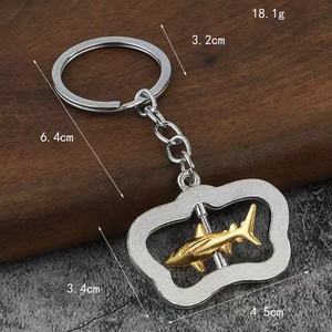Porte-clés rotatif série Océan, breloque de sac anti-stress, impression UV, en métal, cadeau, vente en gros - Nouveauté très prisée - Product Image 3